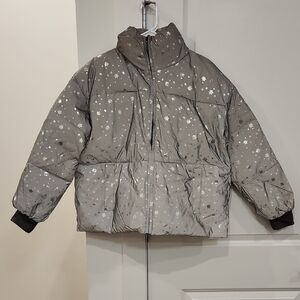 Starry Gray Puffer Jacket